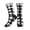 2 Black-2, variant on Men's Black White Plaid Novelty Athletic Socks Women's Digital Printing Funky Patterned Crew Socks