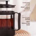 thumbnail image 2 of Yeacher French Press Coffee Maker Heat Resistant Glass Coffee Pot for Home Office Coffee Press with 4 Filters Tea Maker, 350ml, 2 of 8