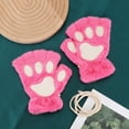 thumbnail image 3 of Yoyauz Cat's Paw Gloves Wow Gloves Cat's Paw Cosplay Faux Fur Plush Cat Gloves Lion Paw Fingerless Gloves For Girls Ladies, 3 of 6