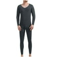 thumbnail image 2 of lmcalzta Thermal Underwear for Men Long John Fleece Lined Sets Shirt Pants Base Layer, 2 of 4