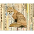 thumbnail image 4 of Nikki Galapon 14x12 Black Modern Wood Framed Wall Art Titled - Red Fox Collage II, 4 of 6