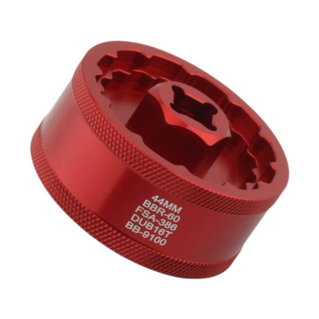 Extractor de pedalier 5 en 1, llave BB, instalación sencilla, aleación de aluminio, para bicicleta Rojo