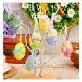 thumbnail image 4 of Moocorvic Easter Hanging Decoration Foam Easter Eggs Easter Basket Stuffers DIY Crafts for Kids Gilrs Boys,Colorful, 4 of 6