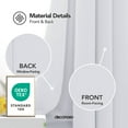 thumbnail image 4 of Deconovo Black Out Curtains Set of 2, 63 inches Long - Grommet Room Darkening Thermal Insulated Curtains (52x63 inch, Grayish White, 2 Panels), 4 of 9