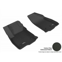 3D MAXpider 2016-2019 Fits Chevrolet Volt Kagu 1st Row Black Carbon Fiber Embossed Pattern Floor Mat L1CH07911509