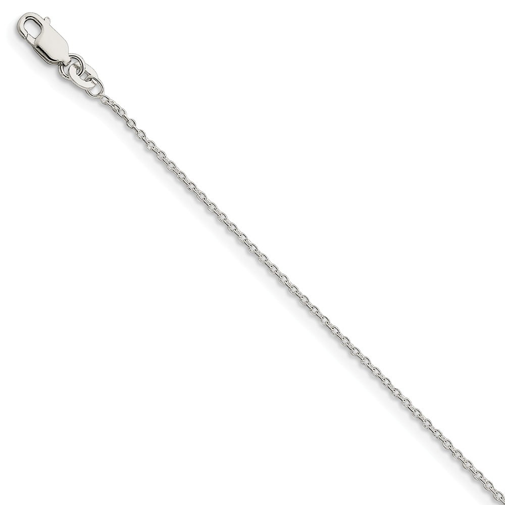 Solid 925 Sterling Silver 10 inch Polished Fancy Link Anklet Bracelet with Secure Lobster Lock Clasp 