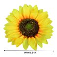 thumbnail image 2 of Cabeza de girasol artificial Simulación de cabezas de flores Ramo de fiesta de boda Accesorios de bricolaje, 12 piezas, Amarillo, 14 cm Advancent HA7119-09B, 2 of 6
