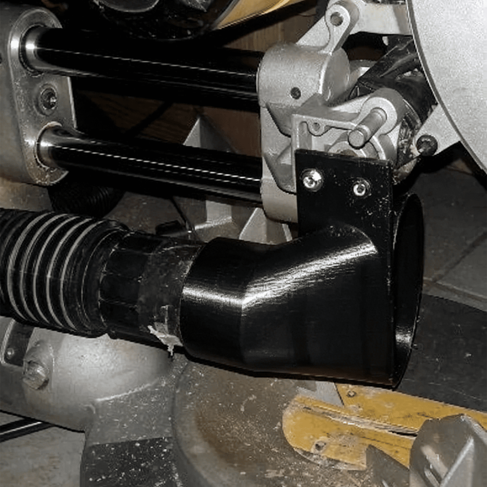 Dust Assembly Replacement Compatible with Dewalt DW708 Type 4 Miter Saw, Dust Collection Upgrade, Sawdust Redirect Adapter 2.65 2.25 Hose Port