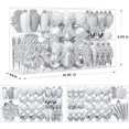 thumbnail image 5 of Alupssuc 106ct Christmas Balls Ornaments Set, Colorful Shatterproof Plastic Decorative Baubles for Xmas Tree Decor, White & Silver, 5 of 7