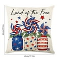 thumbnail image 4 of Xihbxyly Fundas de Cojín para El 4 de Julio, Decoración con Bandera Patriótica, Lino Moderno, Diseño Multicolor, Ideal para Sofá, Dormitorio, Elegante Cremallera Oculta, Colores Vibrantes, Ideal para, 4 of 7