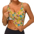 thumbnail image 3 of Balery Easter Sujetadores deportivos con espalda cruzada para mujer, acolchados, sin costuras, de alto impacto, ideales para yoga, gimnasio, entrenamiento y fitness.-Large, 3 of 8
