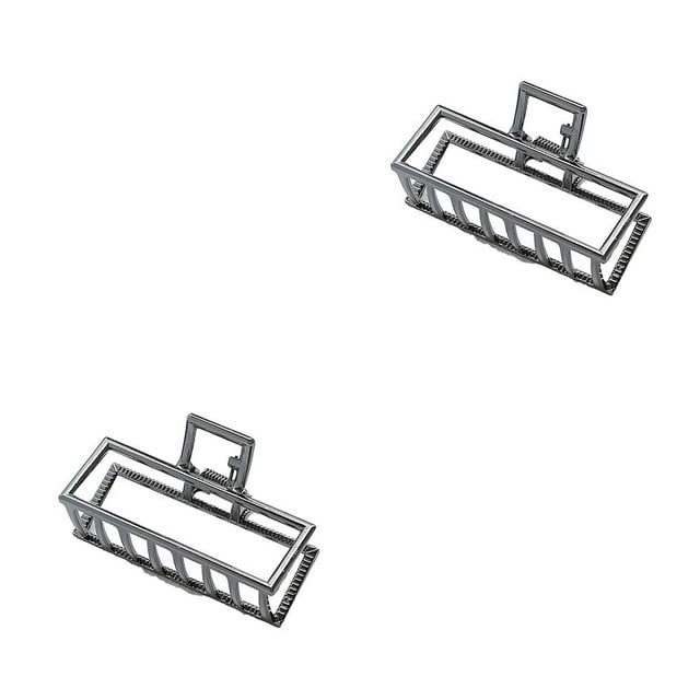maskred Pinces à Griffes Mode Grand Style Simple Pratique Style Simple Robuste Accessoires Exquis Barrettes pour Femmes Foncé/rectangle 2Ensemble