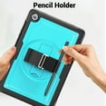 thumbnail image 4 of for Samsung Galaxy Tab A9 Plus 11.0" 2023 Case with Adjustable Hand Strap, Heavy Duty Shockproof Protective Cover with Rotating Stand, Shoulder Strap, Pencil Holder Tablet Case, Lightblue, 4 of 11