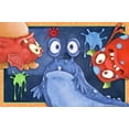 thumbnail image 1 of Monster Splat Memory Foam Bathroom Rug, 1 of 1