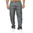 thumbnail image 2 of Baggy Cargo Pants for Men Male Versatile All Season Cargo Pants Multi Pocket Zip Button Hem Solid Color Plus Size Trousers Lounge Pants for Men Dark Gray XL, 2 of 4