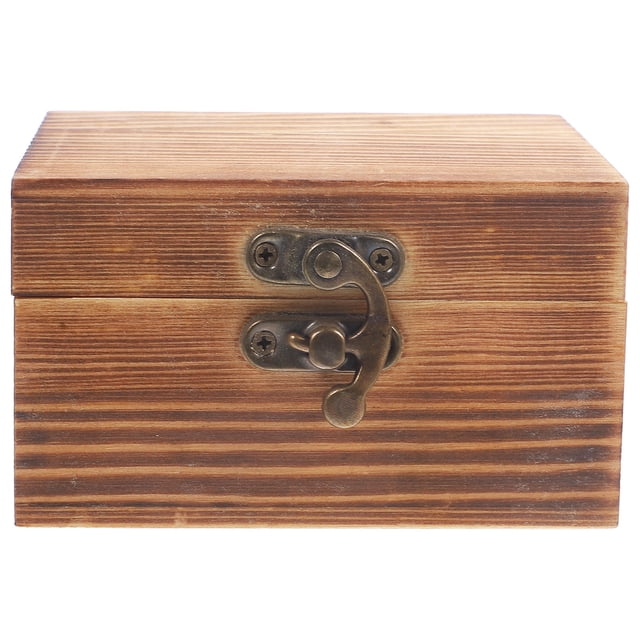 HINTRMENT Vintage Trinket Box Small Jewelry Storage Case Latch Design 1Pack