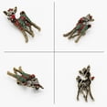 thumbnail image 3 of Regalo de pin de Broche de esmalte de acero inoxidable de aleación para muñecas de 18 pulgadas Ciervo Sunnimix Muñeca Broche de Navidad, 3 of 7