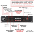thumbnail image 3 of 12V 7900W Car Amplifier 4 Channel Powerful Car Audio Subwoofer Aluminum Vehicle Power wm25, 3 of 8