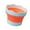 Orange color, variant on Foldable Artist Water Cup Food Grade Paint Brush Cleaning