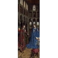 thumbnail image 2 of Van Eyck, Jan 12x24 Black Ornate Wood Framed with Double Matting Museum Art Print Titled - Annunciation, 2 of 4
