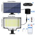 thumbnail image 4 of Luces Del Porche Lámpara 200LED Trifold Porch Lights de pared de prevención de caídas para exteriores (2 piezas) Likrtyny Para estrenar, 4 of 9