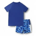 thumbnail image 5 of Gelikeya Swimming Suit for Boys Size 10-11 Swimwear Sets Bathing Suit Short/Long Sleeve Bathing Suits for Boys (Child, X03 Blue, 10-11 Years), 5 of 7