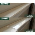 thumbnail image 4 of CLAWGUARD Clear Plexiglass Window Sill Protector for Dogs and Cats, Window Ledge Cover with Adhesive Mount Tabs, 29.5 x 2.25 in, 4 of 9