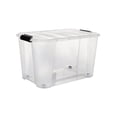 thumbnail image 3 of Caja de Almacenamiento con Ruedas y Tapa con Asas de Seguridad AGBOX | Transparente | Cap. 32L | Fácil Transporte y Organización, 3 of 5