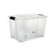 thumbnail image 3 of Caja de Almacenamiento con Ruedas y Tapa con Asas de Seguridad AGBOX | Transparente | Cap. 32L | Fácil Transporte y Organización, 3 of 5