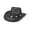 Black, variant on JYYYBF Western Cowboy Hat for Women Men Vintage Old Style Panama Hat Classic Fedora Hat with Belt