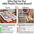 thumbnail image 3 of 1000-Piece Rotating Plastic Puzzle Board (30"x22" ) with 4 Color Drawers and Protective Mat, Portable Spinning Jigsaw Puzzle Table for Adults, 3 of 8