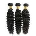 thumbnail image 4 of Ustar Deep Wave Bundles Human Hair 14 16 18 inch Brazilian 100% Unprocessed Virgin Human Hair Double Weft Deep Curly Weave Natural Black, 4 of 5