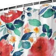thumbnail image 4 of Waterproof Pioneer Shower Curtain 36x72 Inch Polyester Unique Colorful Floral Shower Curtain for Bathroom Hotel Home Decor with 7 Plastic Hooks, 4 of 5