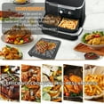 thumbnail image 5 of Air Fryer Grill Pan for Ninja Foodi 11 Quart 7-in-1 MegaZone XL FlexBasket Air Fryer, 2 Packs Tray Accessories with Rubber Bumpers, 5 of 7