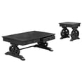 thumbnail image 1 of Traditional 2pc Coffee Table Set in Rustic Dark Gray Wood with Drawer Storage, 1 of 4