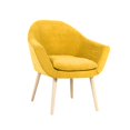 thumbnail image 3 of Sillón de ocio, sofá, sillón, sencillo, elegante, versátil, con respaldo y reposabrazos, sillón para dormitorio, balcón, oficina, sala de estar Amarillo, 3 of 8