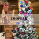 thumbnail image 5 of 24 x 4 cm Adornos navideños Bolas navideñas colgantes Kit de decoración del árbol de Navidad Adepaton CPB-SSW222-3, 5 of 5