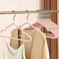 thumbnail image 3 of Clothes Hanger Set, Heavy Duty Non Slip Hangers with Manganese Steel Core, Space Saving Metal Hangers for Shirts, Coats, Trousers, and Dresses, 5 Pcs, 3 of 7