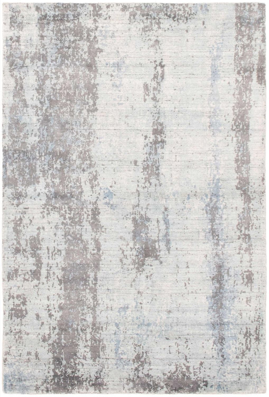 ECARPETGALLERY 5'0" x 7'4" Transitional Galleria Hand-knotted Area Rug for Living Room, Dining Room and Bedroom in Grey