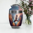 thumbnail image 6 of MUKTIVE Eagle Urn for Ashes Adult Male & Women - Grey Funeral & Burial Urns for Adults - Cremains Ash Holder - Remembrance Gift for Loss for Husband - 10 Inch, 6 of 6