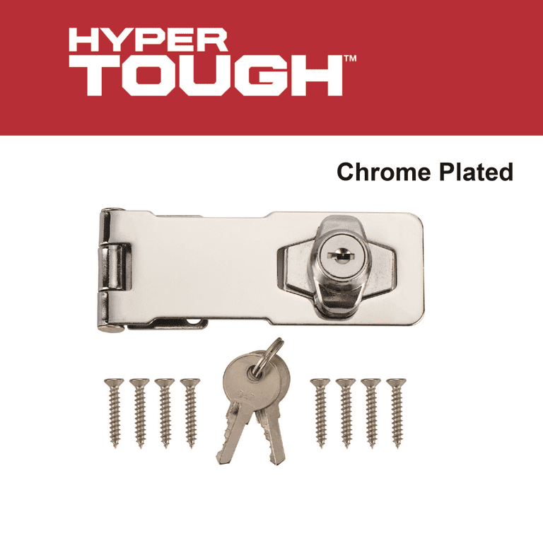 4-1/2 in. Locking Safety Hasp, Chrome Plated - Walmart.com