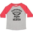thumbnail image 3 of Inktastic Handpicked for Earth By My Auntie in Heaven with Angel Wings Boys or Girls Toddler T-Shirt, 3 of 5