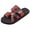 Red, variant on Womens Beach Sandals Clip Toe Bohemia Print Slip on Canvas Flat Shoes Yoga Mat Slides Nonslip Platform Slippers Red Size 6.5