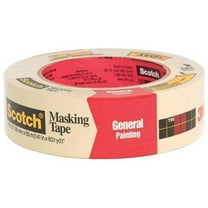 Scotch General Purpose Masking Tape, Tan, Tape for Labeling, Bundling and General Use, Multi-Surface Adhesive Tape, 1.41 Inches x 60 Yards, 1 Roll
