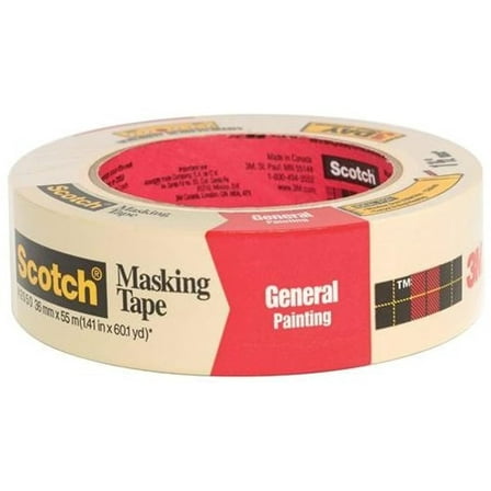 Scotch General Purpose Masking Tape, Tan, Tape for Labeling, Bundling and General Use, Multi-Surface Adhesive Tape, 1.41 Inches x 60 Yards, 1 Roll