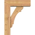 thumbnail image 3 of Ekena Millwork 7 1/2"W x 24"D x 32"H Olympic Block Smooth Bracket w/ Offset Brace, Western Red Cedar, 3 of 25