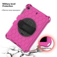 thumbnail image 6 of For iPad mini 5th 4th 3rd 2nd 1st Gen Case with Shoulder Strap,360 Rotating Kickstand Hand Strap Heavy Duty Kids Shockproof Case EVA Protective Cover for iPad mini 1 2 3 4 5 7.9 inch,Rose + Black, 6 of 6