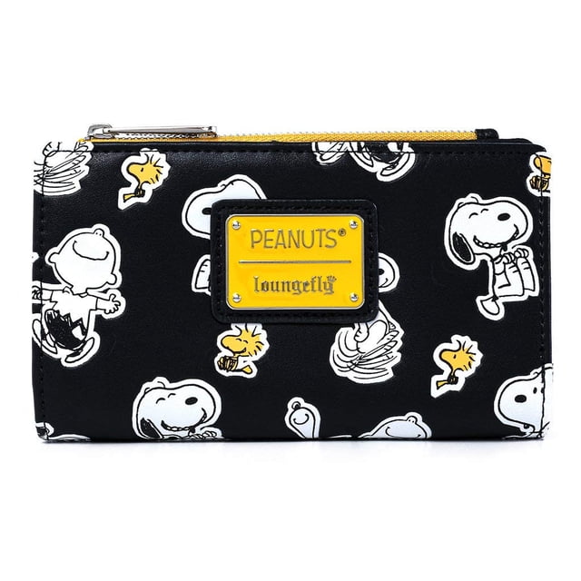 Wallet Loungefly Peanuts con estampado de Snoopy y Woodstock