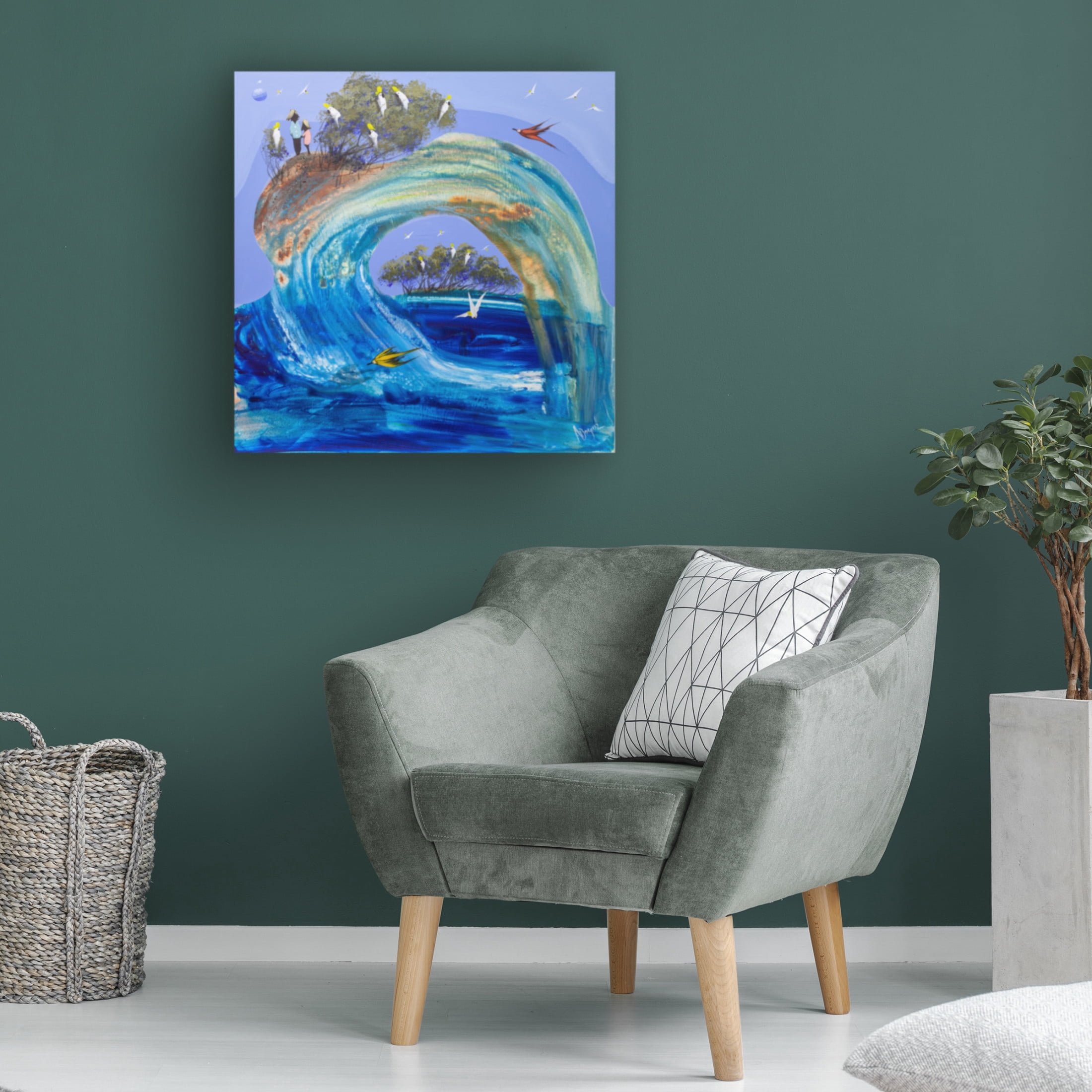 Trademark Fine Art Adam Bogusz Flowing with you Canvas Wall Art