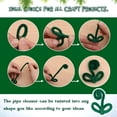 thumbnail image 4 of 130 PCS Pipe Cleaner Chenille Stem, Green Pipe Cleaner for Crafts Handy Disposable Cleaning Tool - 6mm x 12" for DIY Art Craft Decorations, 4 of 5